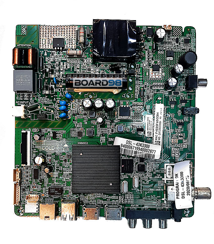 43k3300 main board deawoo