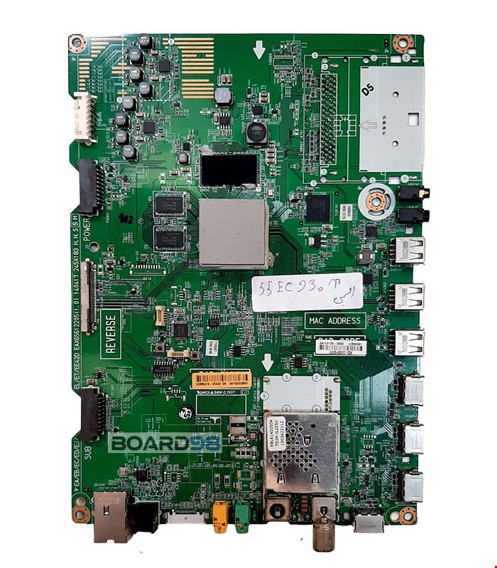 مین برد تلویزیون ال جی 55EC930T