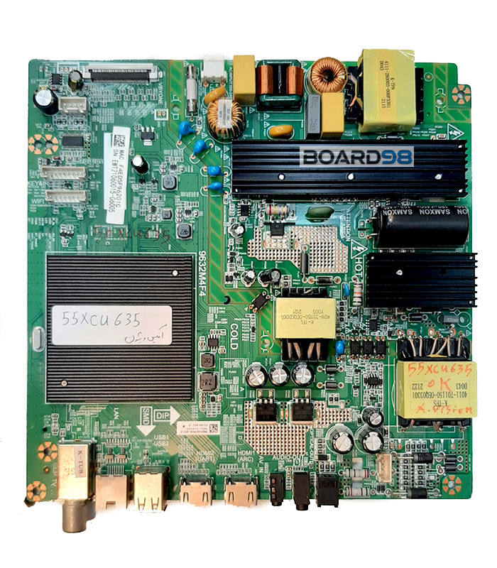 55xcu635 main board xvision